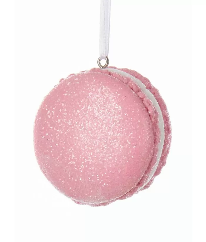 Boutique de Noël Ginger Bread & Candy Shoppe*Christmas Tree Ornament, Pink Macaroon