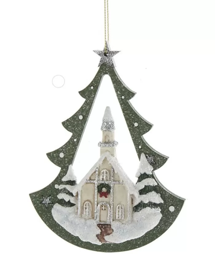 Sale Church In Tree Arch Ornament Family & Friends