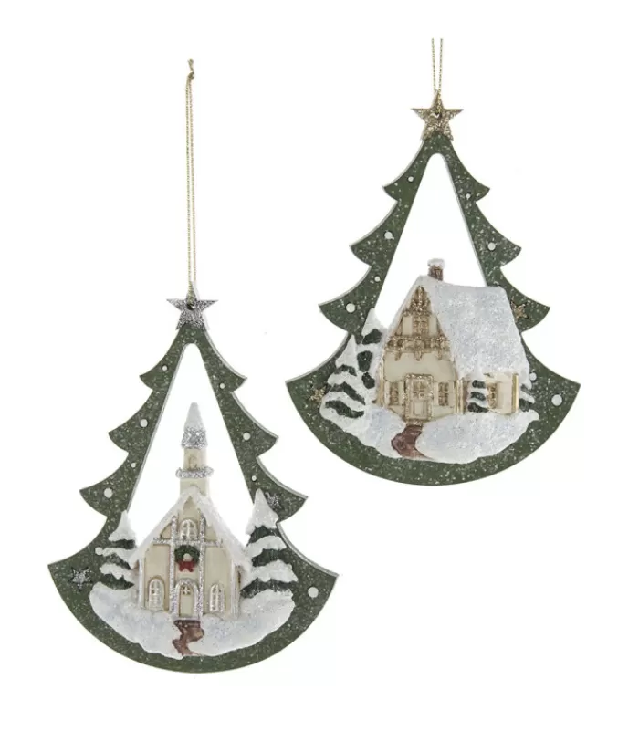 Sale Church In Tree Arch Ornament Family & Friends