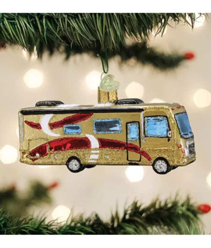 Boutique de Noël Family & Friends*Class Of Motorhome Glass Ornament