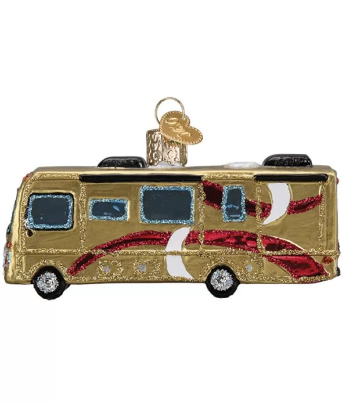 Boutique de Noël Family & Friends*Class Of Motorhome Glass Ornament