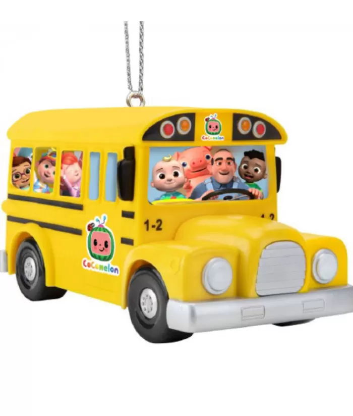 New Cocomelon School Bus Ornament Family & Friends