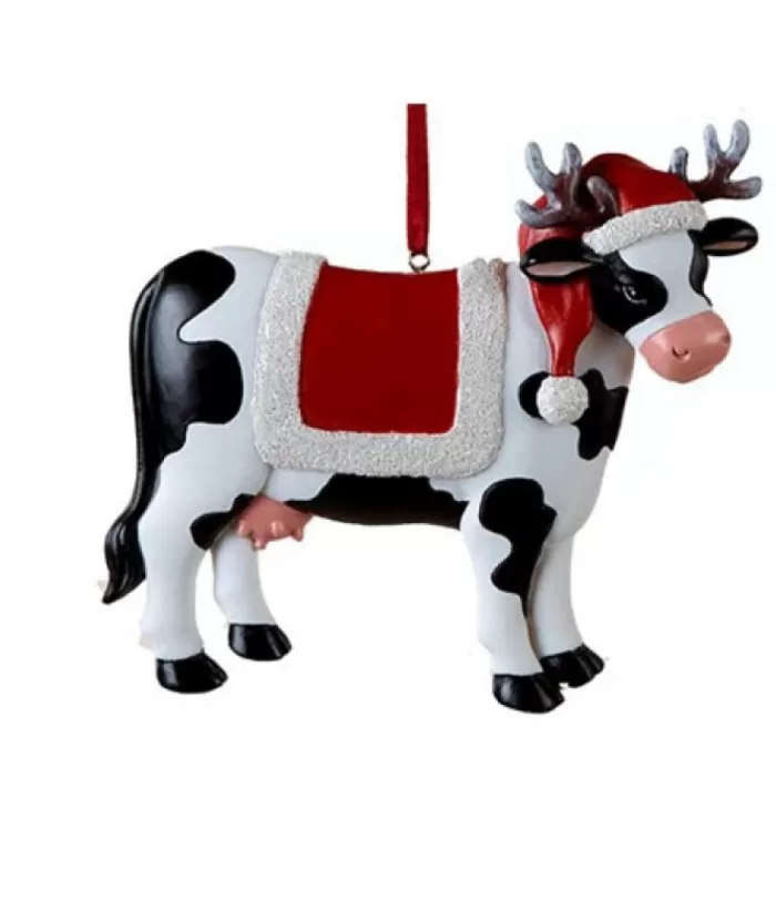 Boutique de Noël Farm House & Western*Cow Ornament