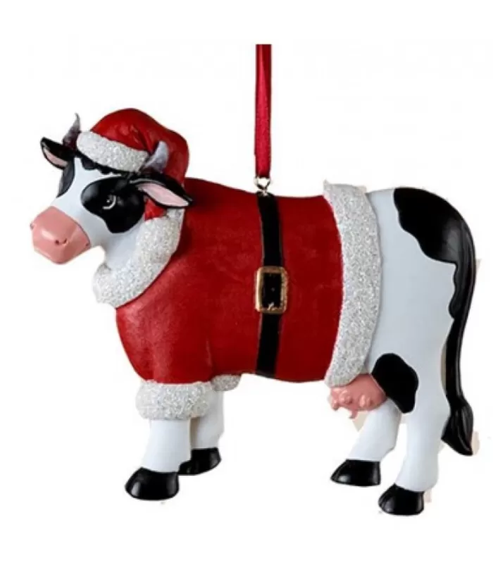 Boutique de Noël Farm House & Western*Cow Ornament