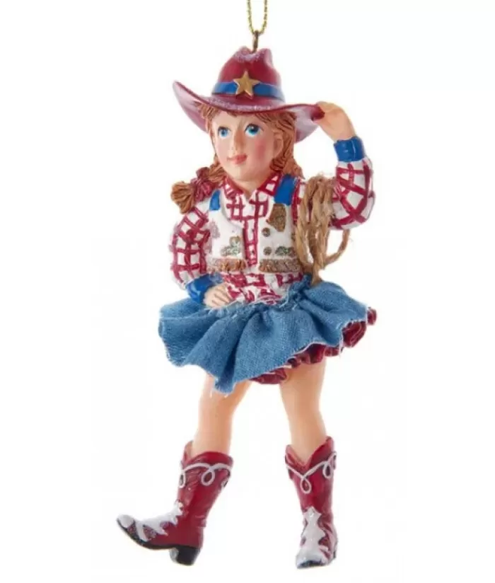 Discount Cowgirl With Hat Ornament Hobbies & Professions