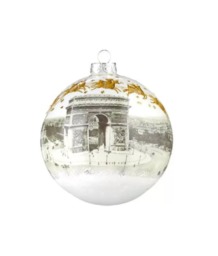 Boutique de Noël Collections*Cristmas In Paris Glass Ornament