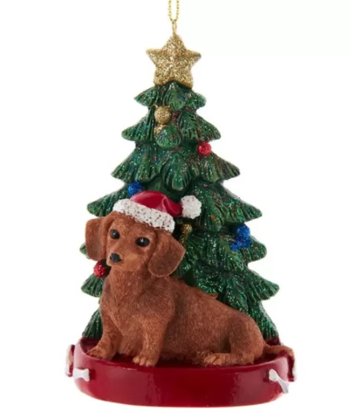 Cheap Dachshund Ornament With Christmas Tree Dogs