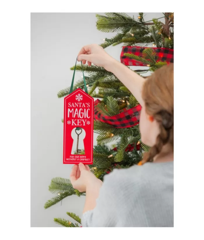 Boutique de Noël Christmas Classics*Decor, House Key For Santa, Measures 9 Inches