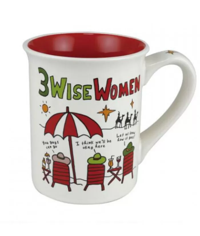 Discount Decor, Mug, 3 Wise Women Beach Christmas Dishes