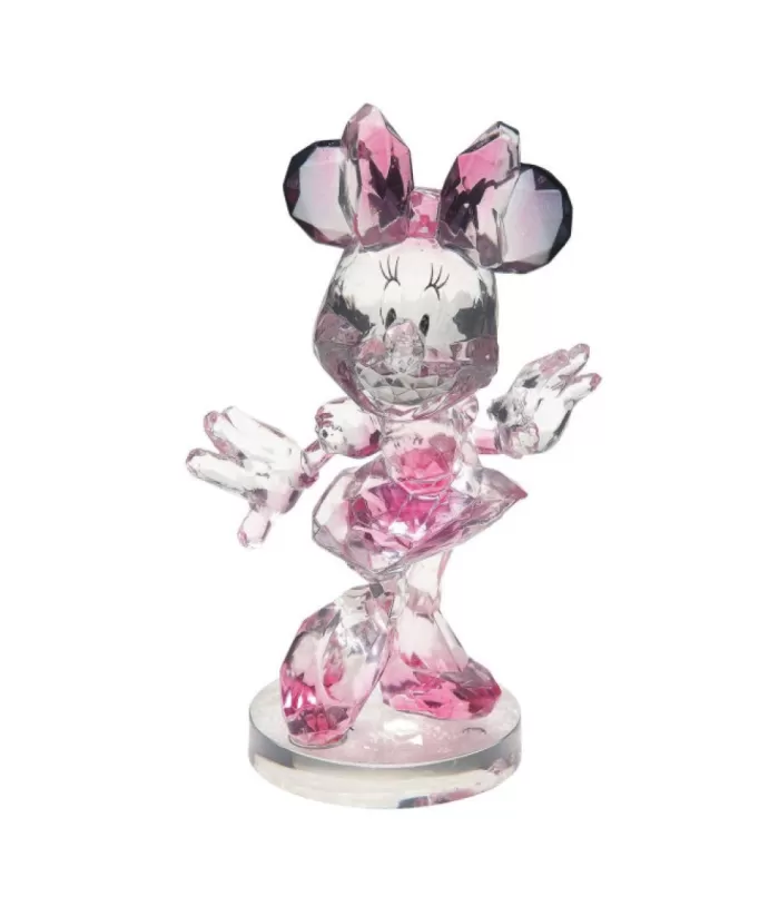 Boutique de Noël Miscellaneous*Disney'S Minnie Mouse Clear Acrylic Faceted Figurine, Measures 3.8"