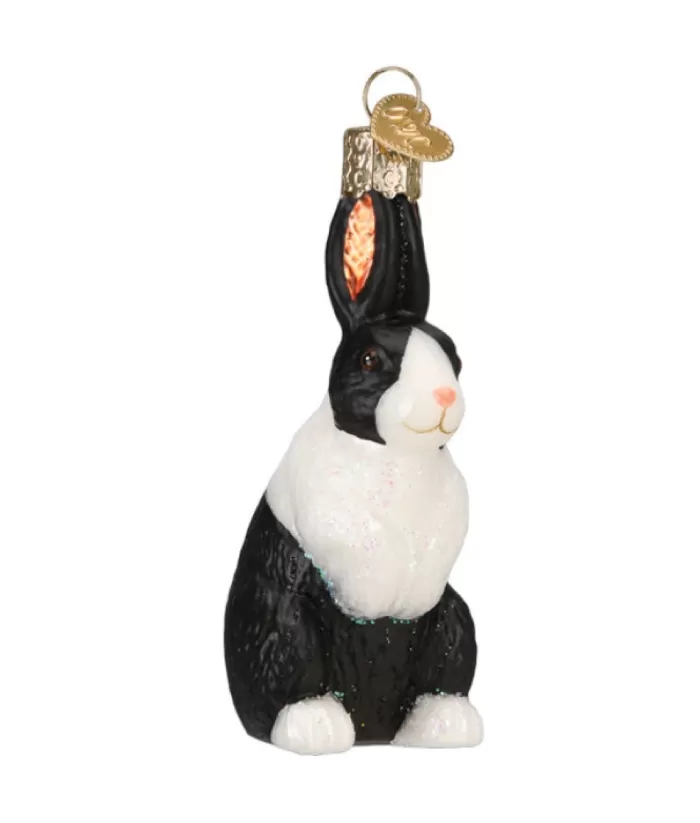 Boutique de Noël Farm House & Western*Dutch Rabbit Glass Ornament