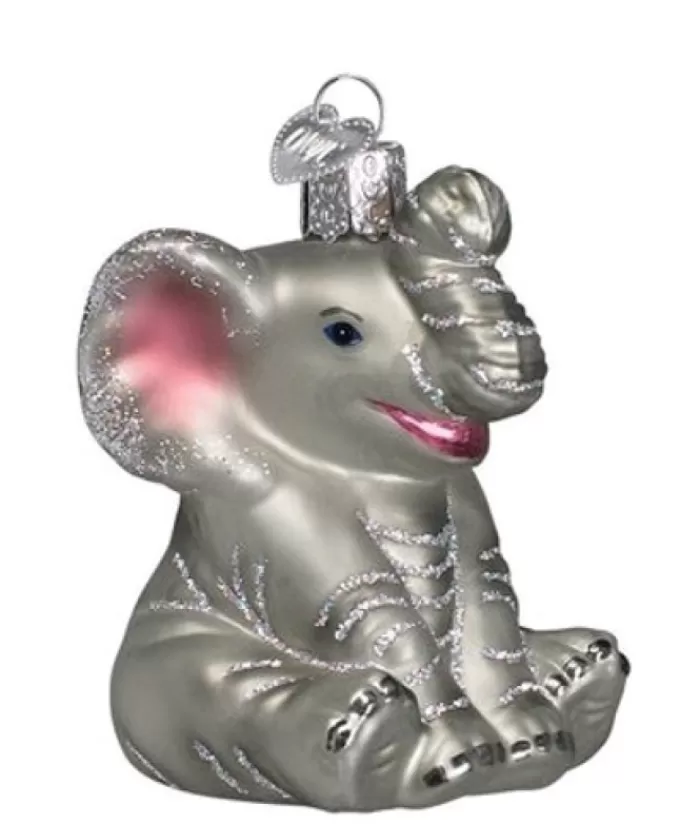 Discount Elephant Glass Ornament Animals