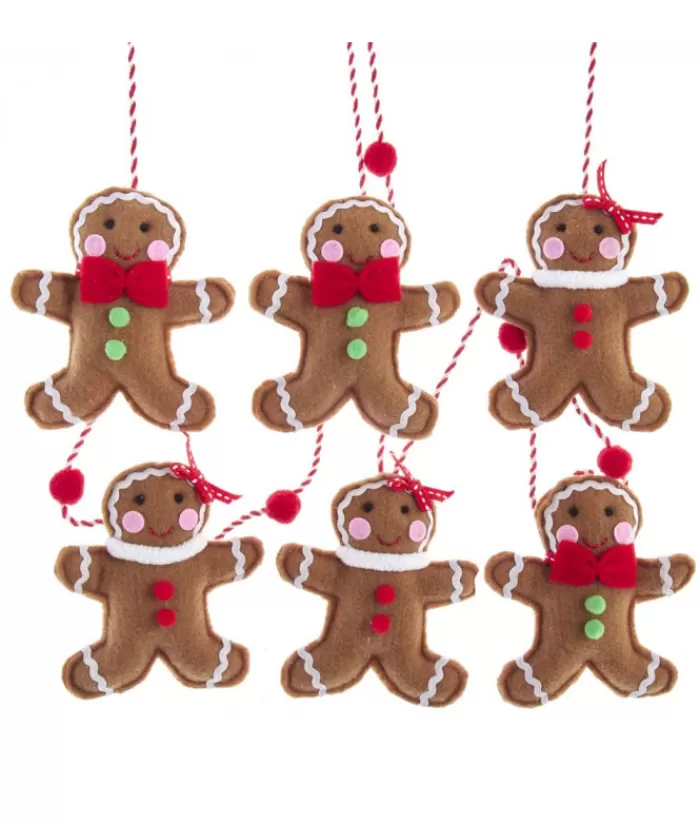 New Fabric Gingerbread Man Garland Garlands