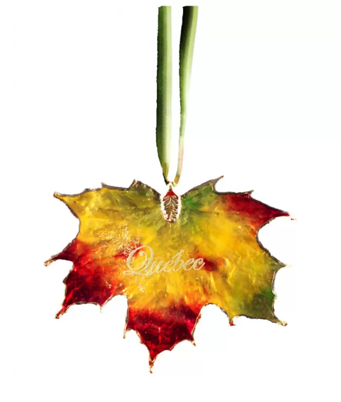 Shop Fall Maple Leaf Quebec Souvenirs Ornaments