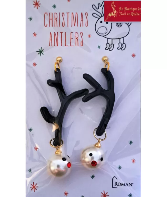 Best Sale Festive Earrings, Reindeer Antler Shape Jewelry