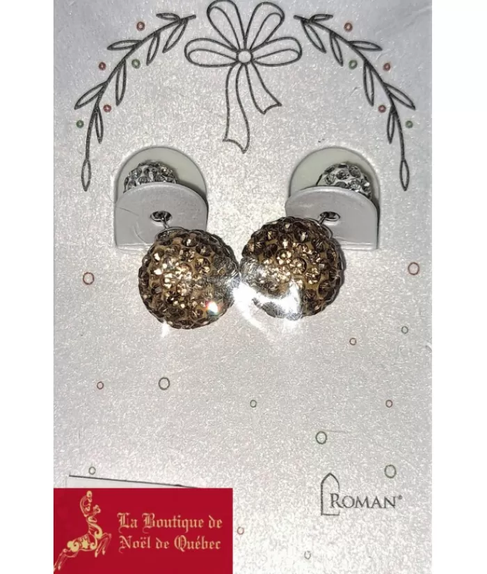 New Festive Gold Coloured Earrings Jewelry