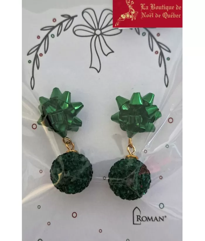 New Festive Red And Green Earrings Jewelry