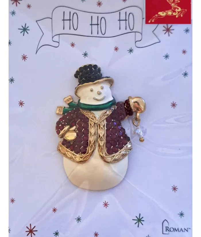 Boutique de Noël Winter Wonderland*Festive Snowman Brooch