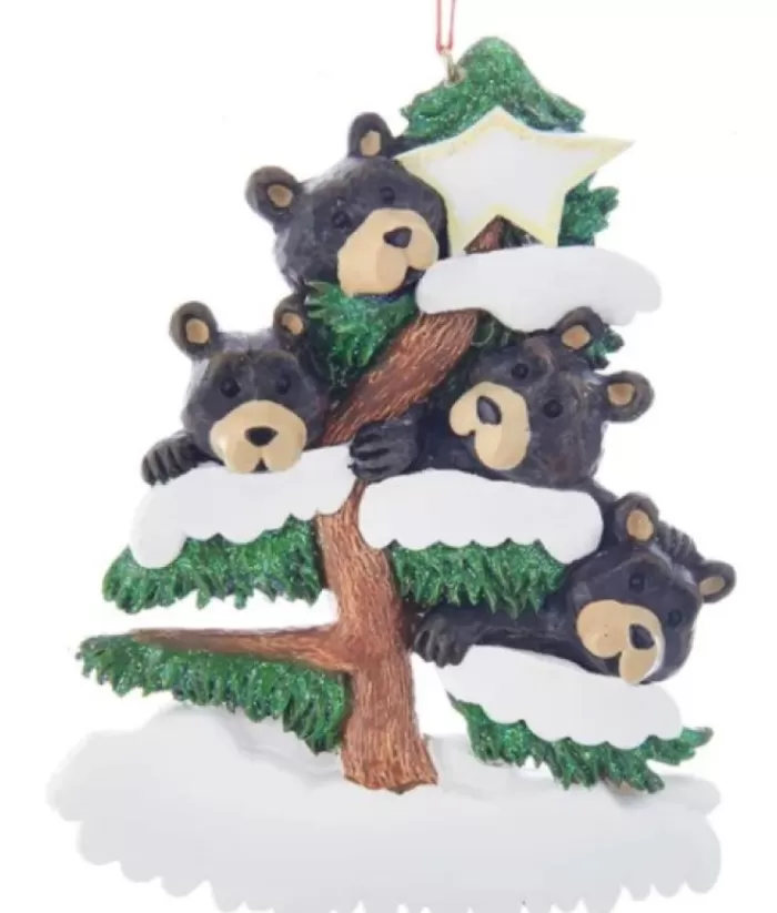 Boutique de Noël Enchanted Forest*Four Bears Family On Tree