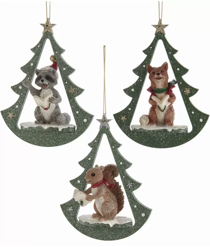 Fashion Fox In Arch Ornament Animals