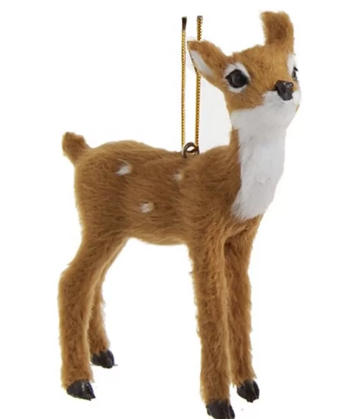 Boutique de Noël Enchanted Forest*Furry Brown Fawn Ornament