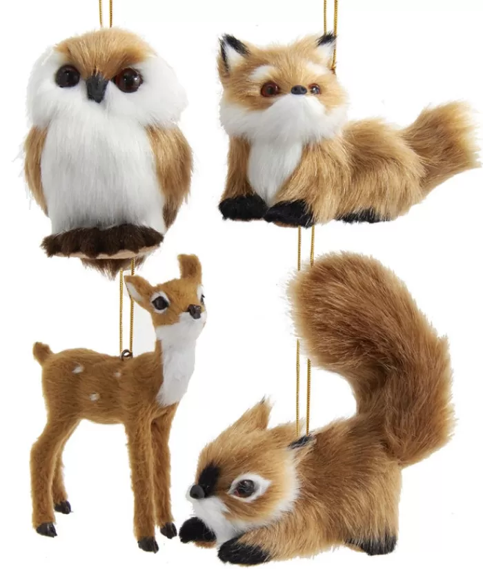 Store Furry Brown Fawn Ornament Animals