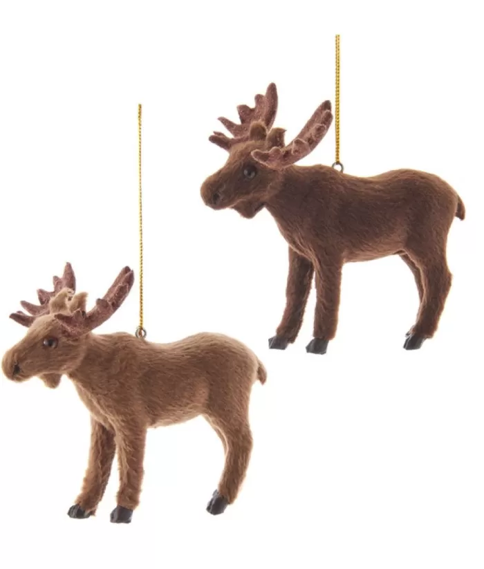 Boutique de Noël Enchanted Forest*Furry Brown Moose Ornament