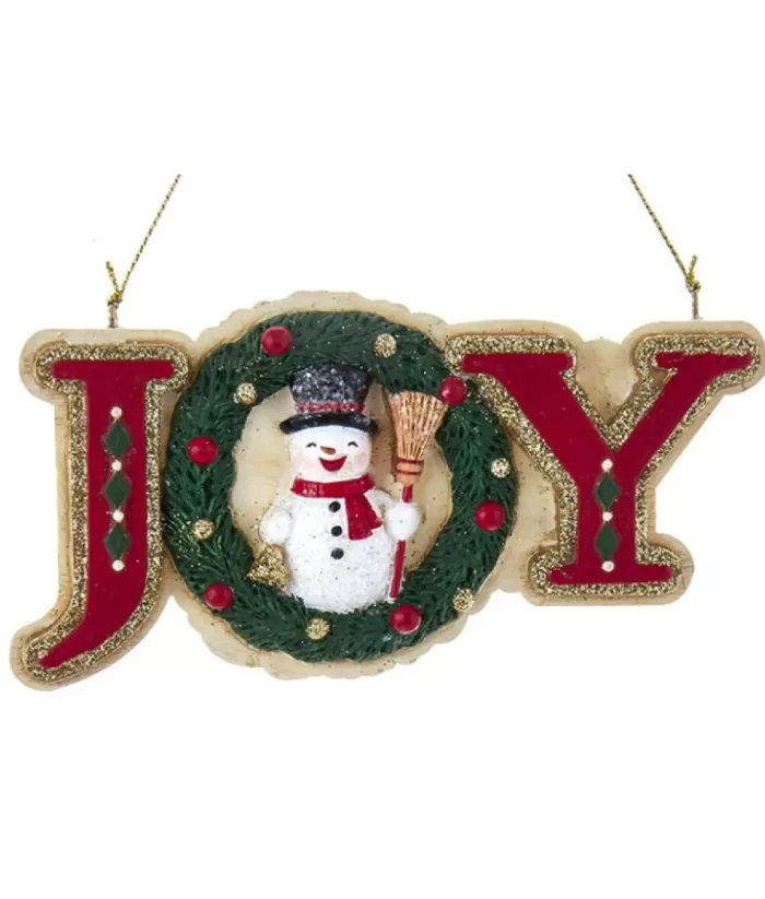 Boutique de Noël Santa'S Workshop*German Joy Word Ornament