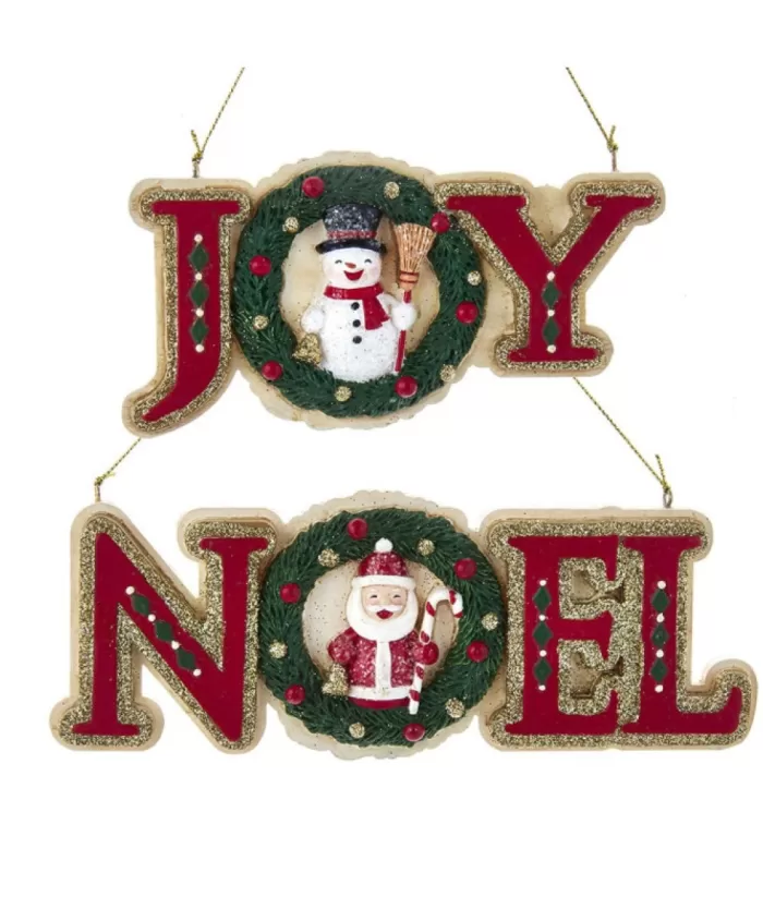 Boutique de Noël Santa'S Workshop*German Joy Word Ornament