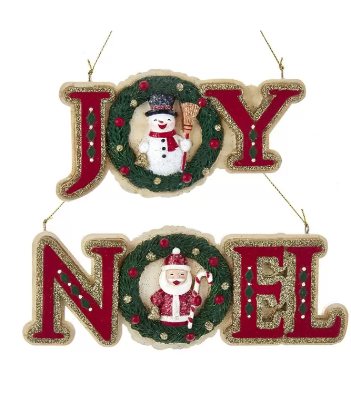 Sale German Joy Word Ornament Snowmen