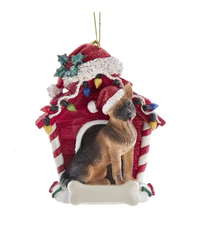 Online German Shepherd Ornament With Doghouse Dogs