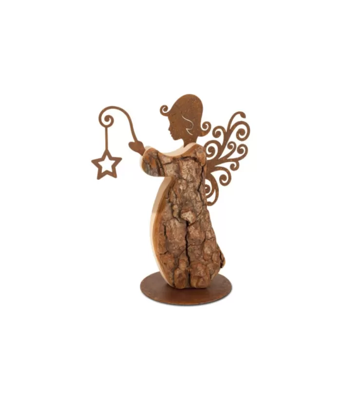 Boutique de Noël Rustic*German Tradition Ornament, Angel With Star