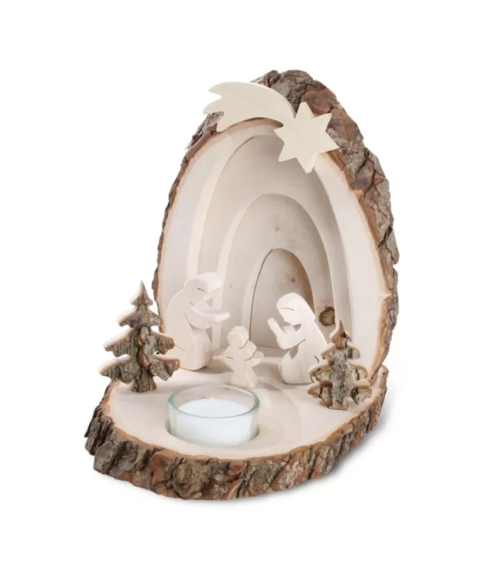 Boutique de Noël Religion*German Tradition Ornament, Nativity Scene In Wood.