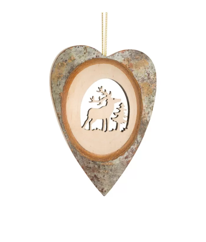 Best Sale German Wooden Ornament, 8 Point Star Shape Animals