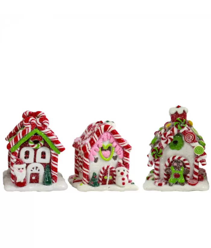 Boutique de Noël Ginger Bread & Candy Shoppe*Gingerbread House Ornament Led