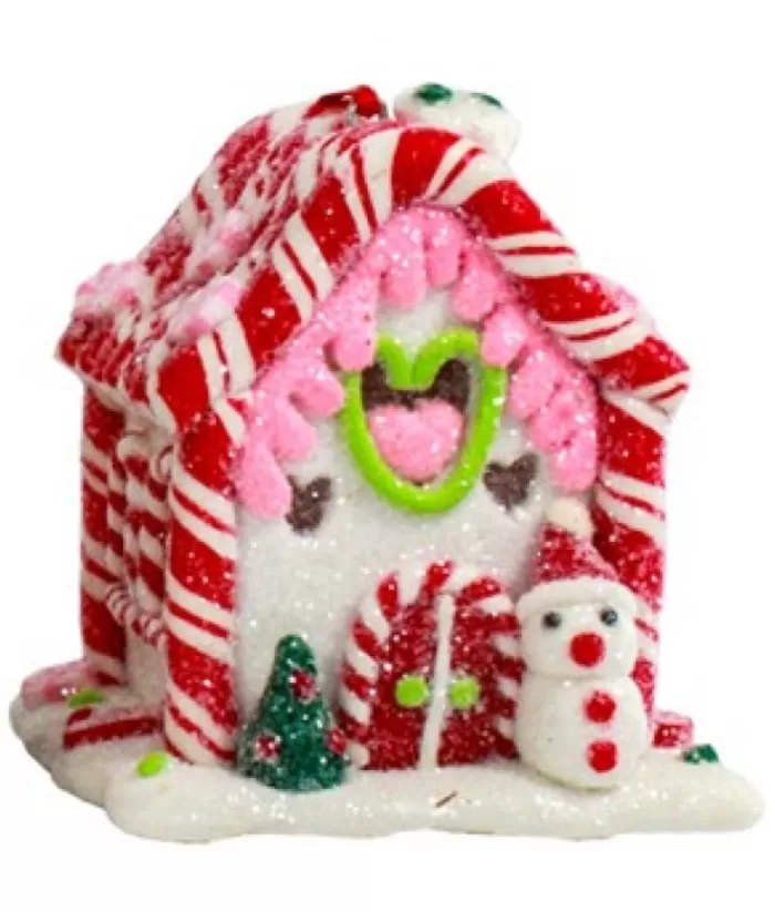 Boutique de Noël Ginger Bread & Candy Shoppe*Gingerbread House Ornament Led