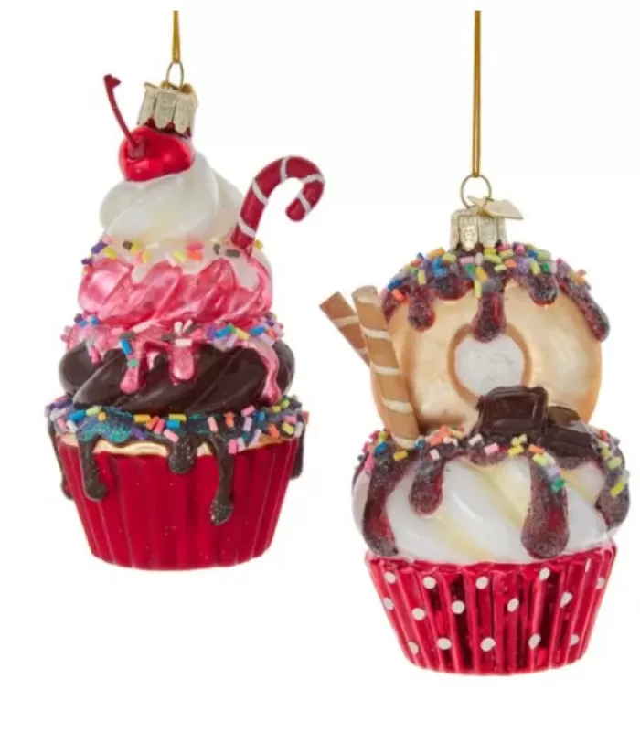 Discount Glass Cupcake Ornament Foody & Drinks