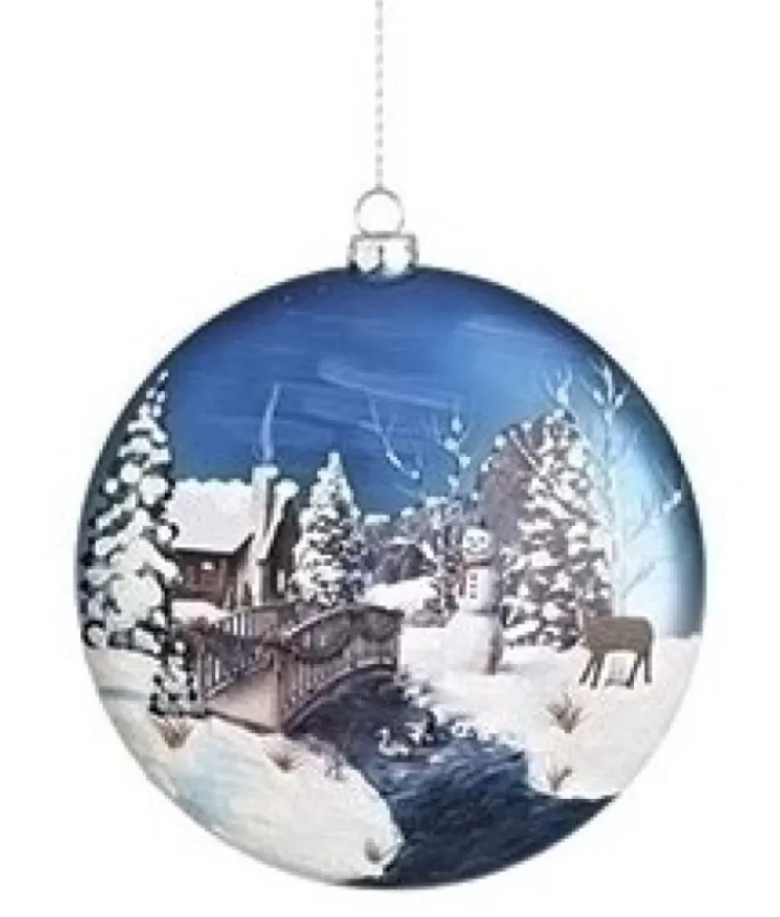 Boutique de Noël Christmas Classics*Glass Disk Ornament