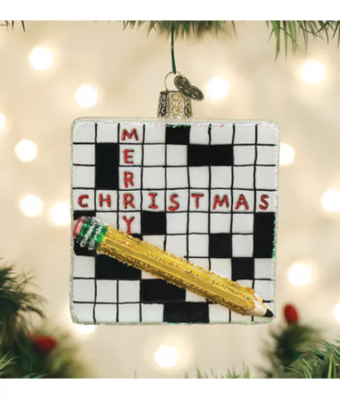 Store Glass Ornament, Crossword Puzzle Hobbies & Professions