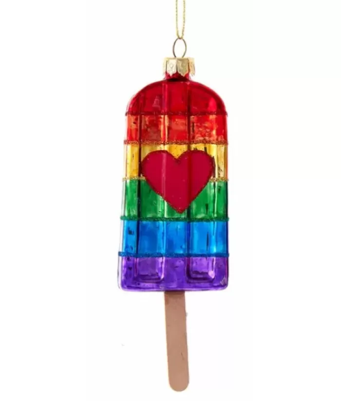 Online Glass Ornament, Gay Pride Icicle Pride