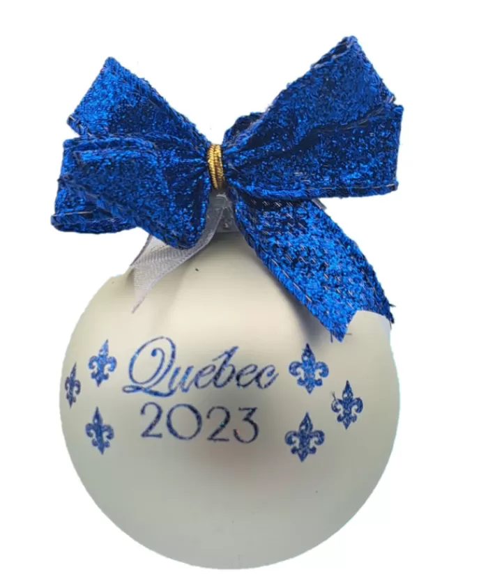 Flash Sale Glass Ornament, Momento Of Quebec 2023 Souvenirs Ornaments