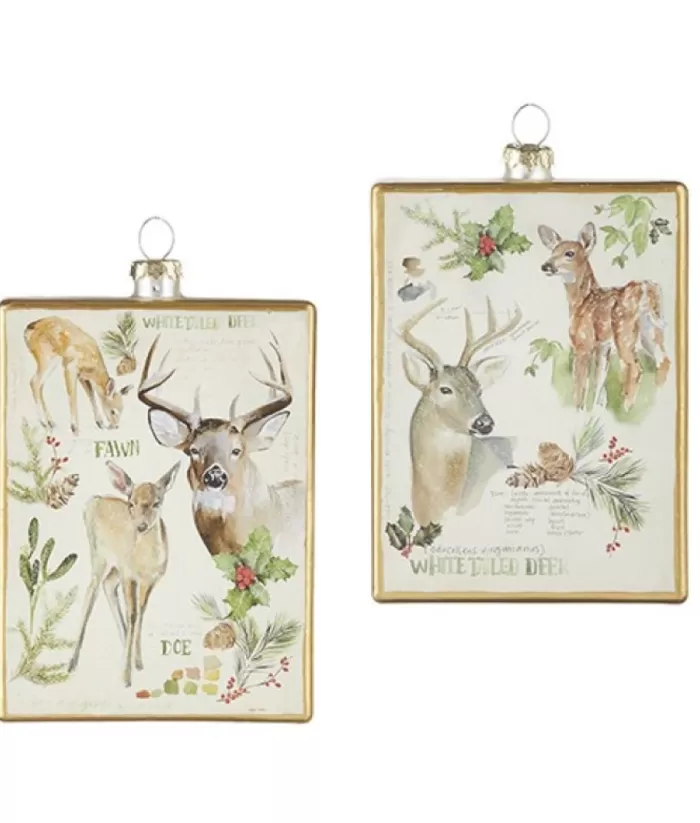 Boutique de Noël Enchanted Forest*Glass Ornamnet, Wildlife Poster Design