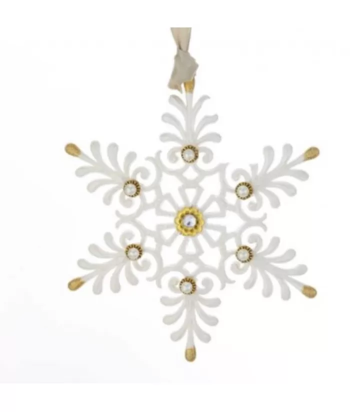 Cheap Gold And White Snowflake With Pearls Miscellaneous