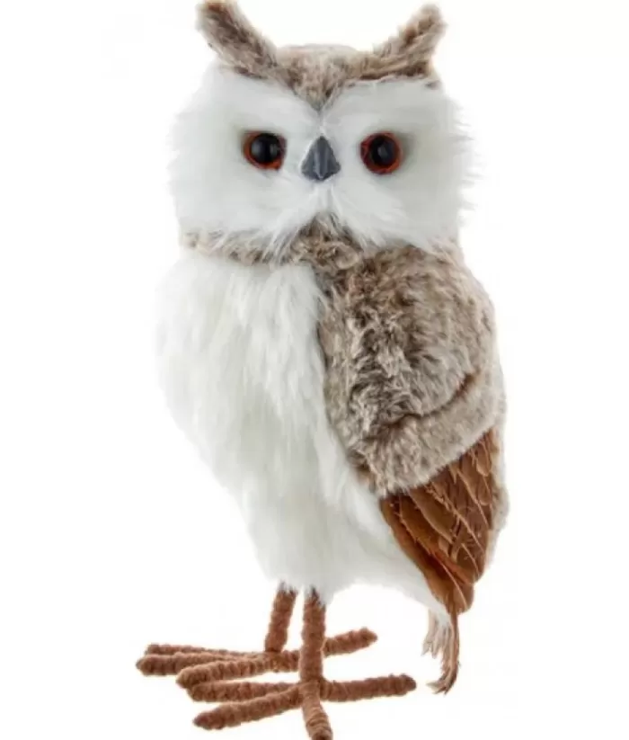 Boutique de Noël Enchanted Forest*Gray And Brown Owl Ornament