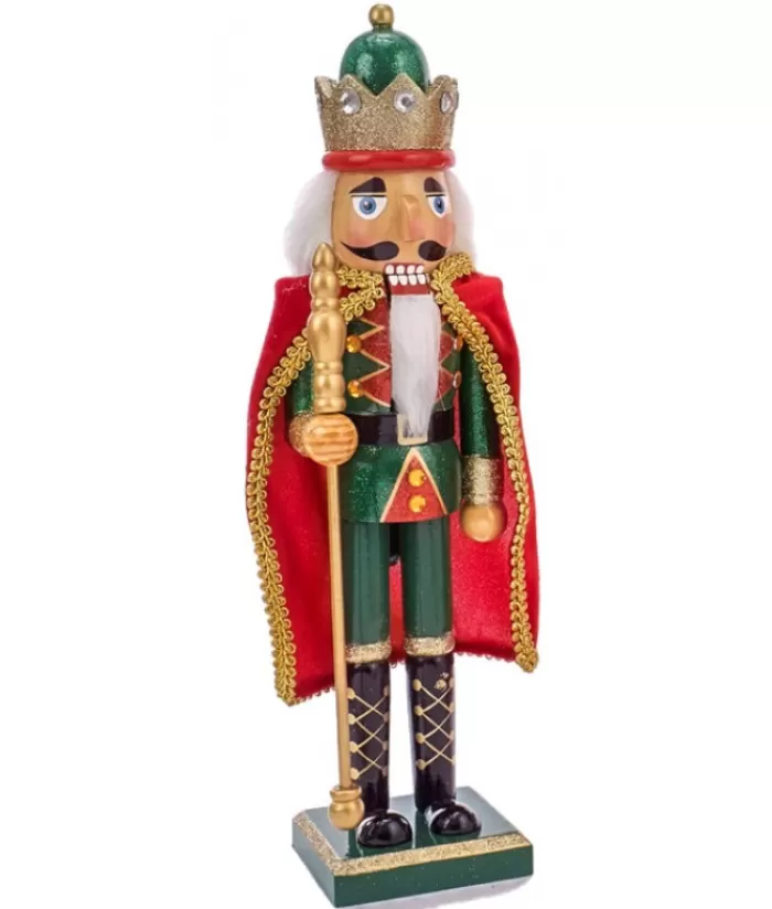 New Green Nutcracker With Red Cape 15" Tall Miscellaneous