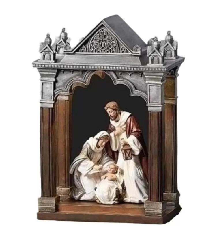 Online Holy Family In Flat Arch, 12" Tall Miscellaneous