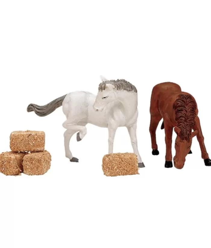 Boutique de Noël Lemax Villages*Horses With Hay, Set Of 6