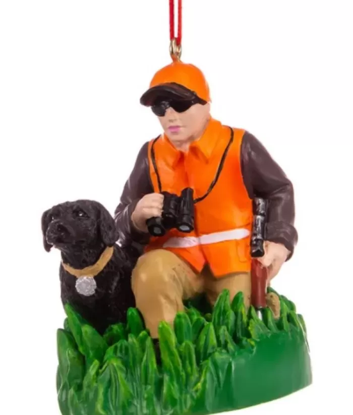 Boutique de Noël Family & Friends*Hunter With Dog Ornament