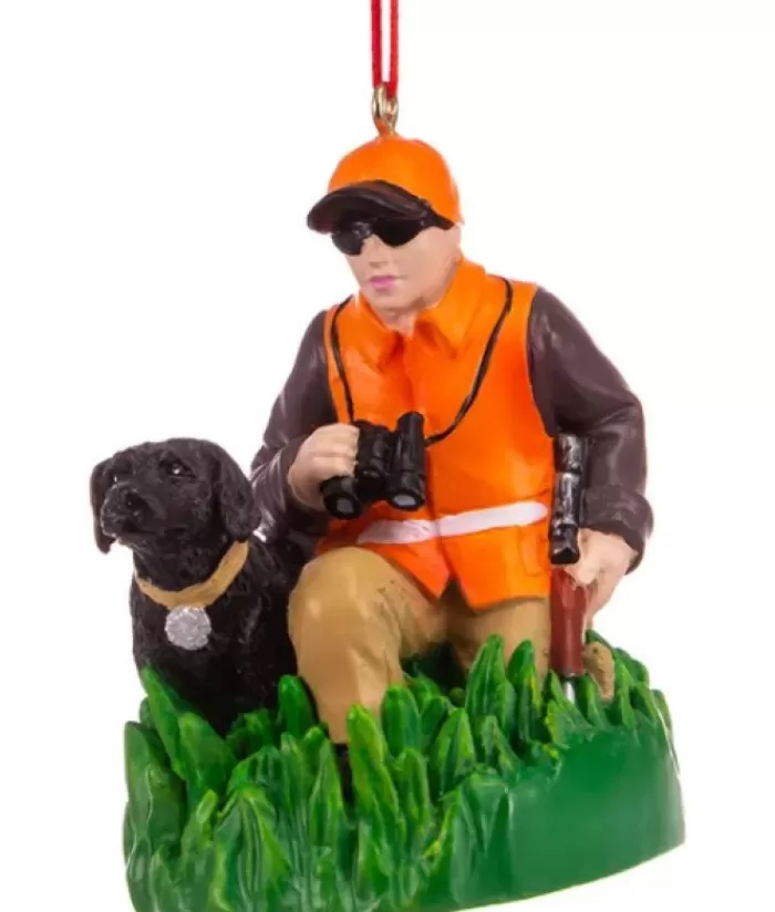 Clearance Hunter With Dog Ornament Hobbies & Professions