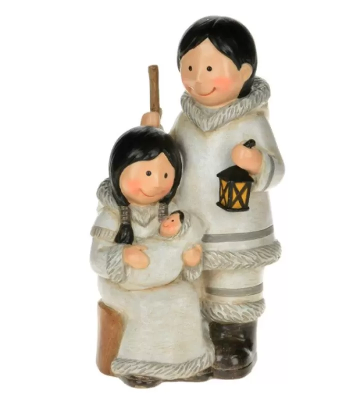 Shop Inuit Holy Family Figurine, 8" Tall Miscellaneous